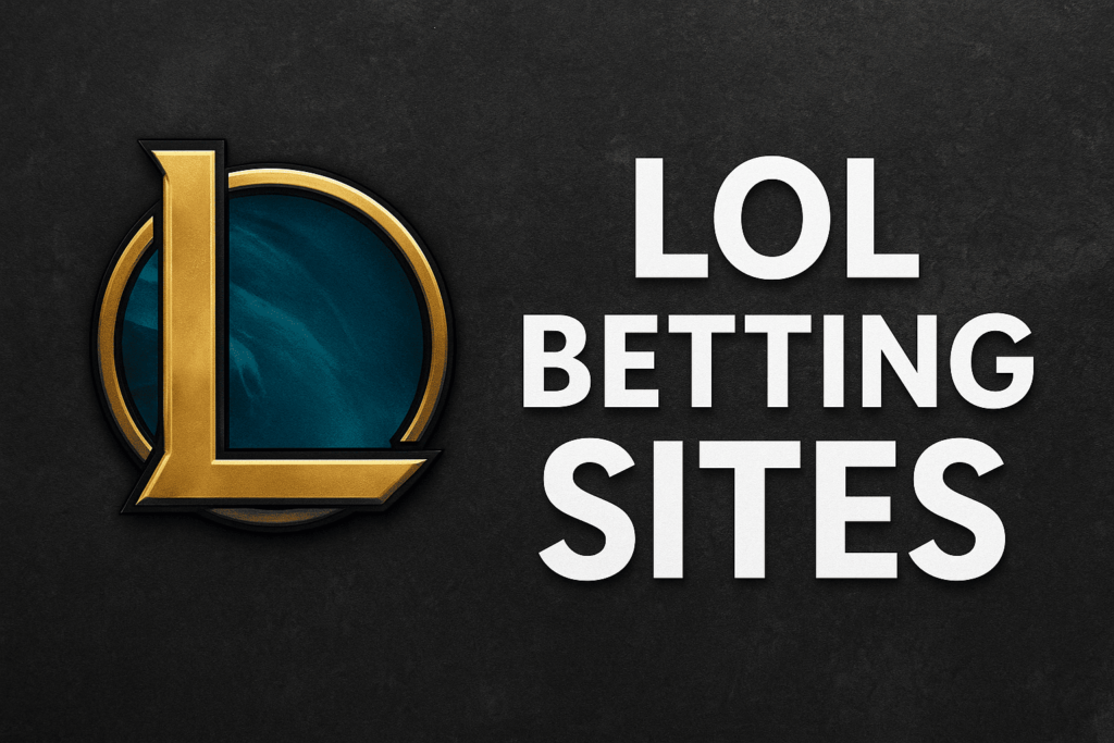 LoL betting sites logo on dark background