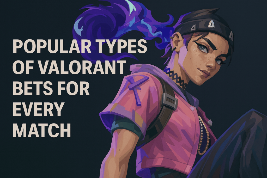 Clove from Valorant with the title "Popular Types of Valorant Bets for Every Match"